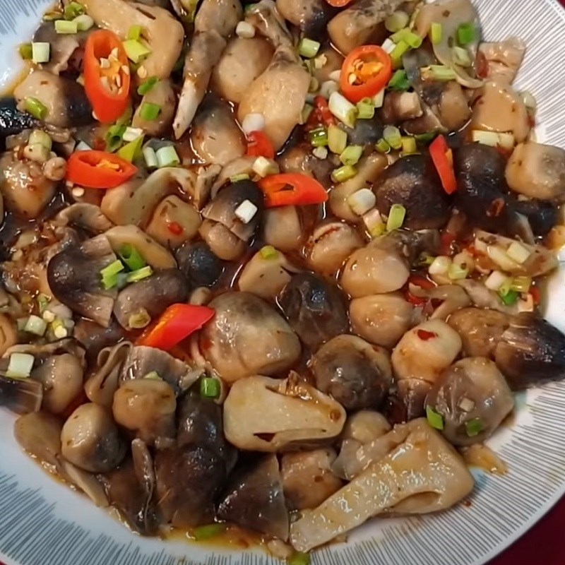 Bước 4 Thành phẩm Nấm rơm xào sa tế