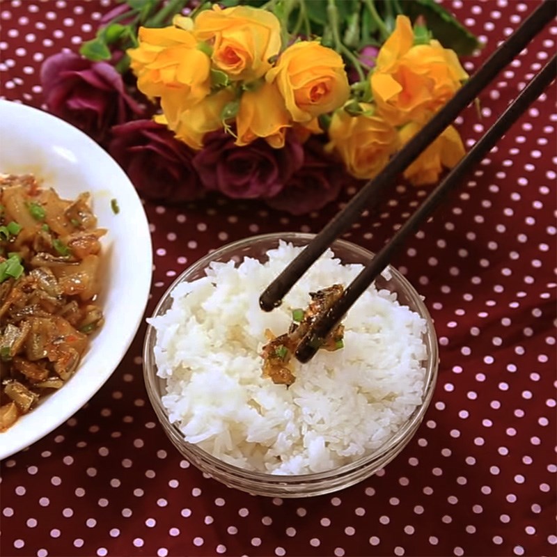 Bước 6 Thành phẩm Cá cơm khô rim thịt