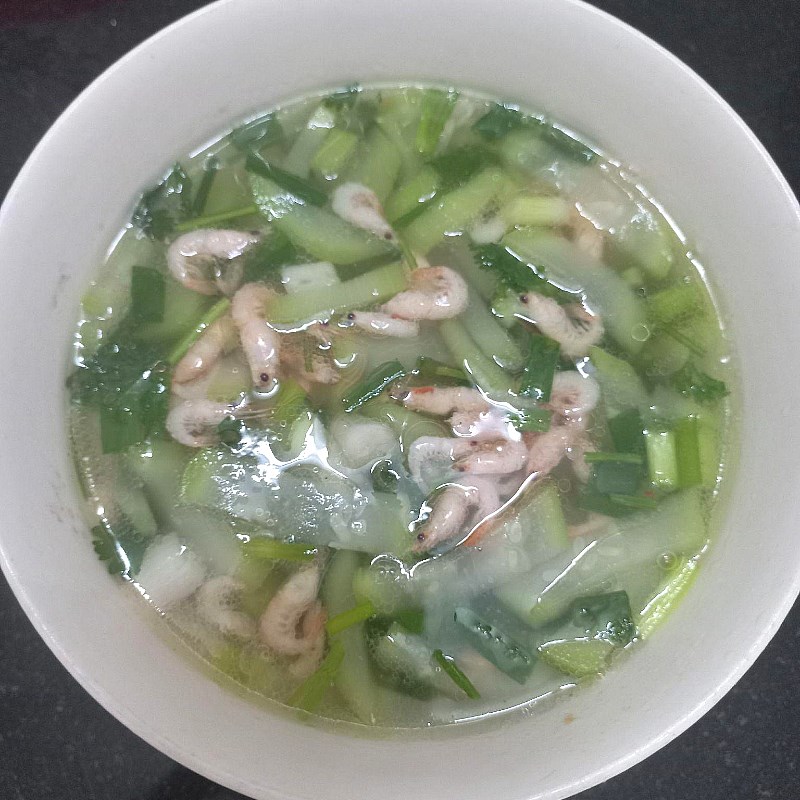 Bước 4 Thành phẩm Canh bầu nấu tép tươi
