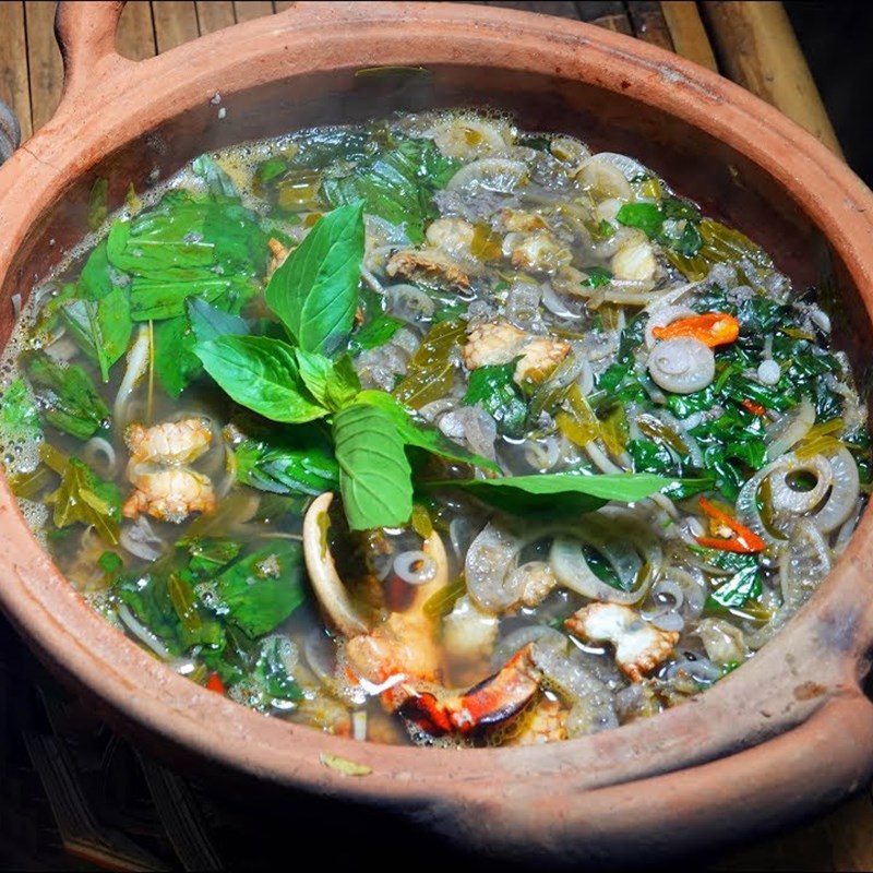 Bước 5 Thành phẩm Canh cua nấu lá me