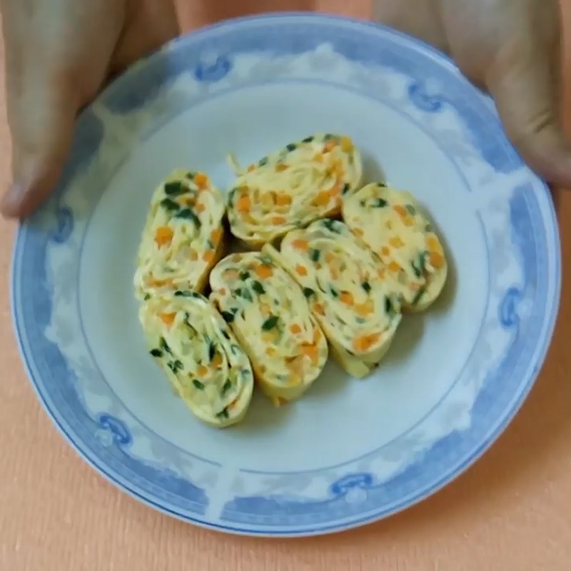 Bước 4 Thành phẩm Trứng cuộn rau củ