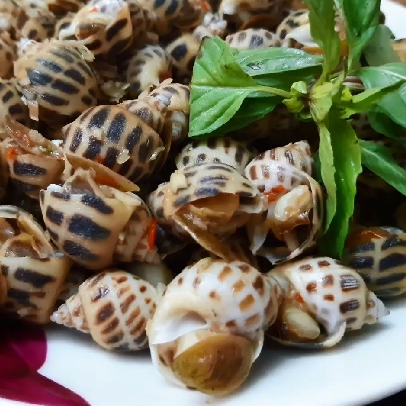 Bước 6 Thành phẩm Ốc hương xào sả ớt