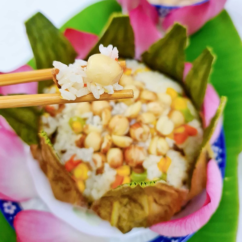 Bước 4 Thành phẩm Cơm chay lá sen (Công thức được chia sẻ từ người dùng)