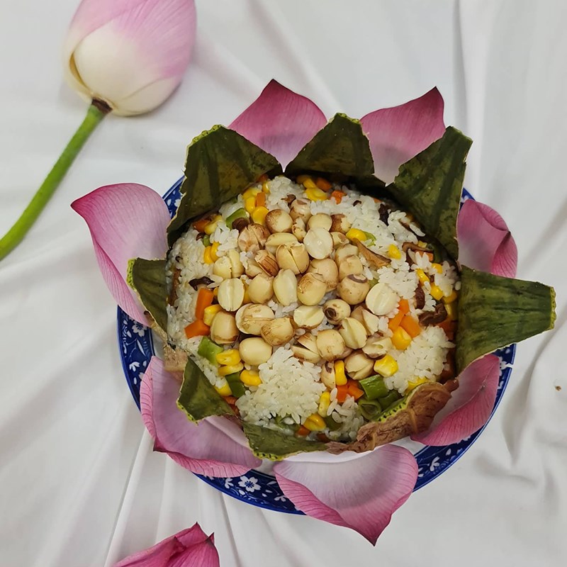 Bước 4 Thành phẩm Cơm chay lá sen (Công thức được chia sẻ từ người dùng)