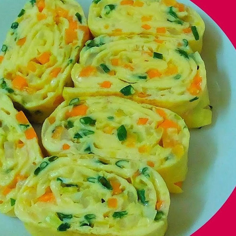 Bước 4 Thành phẩm Trứng cuộn rau củ