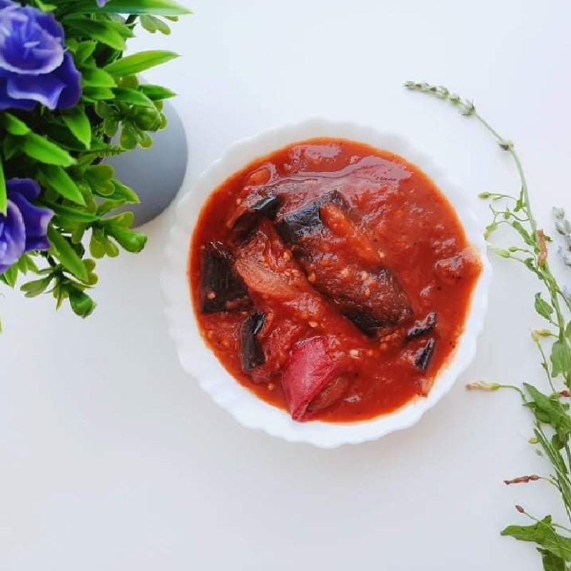 Bước 4 Thành phẩm Cà tím sốt cà chua