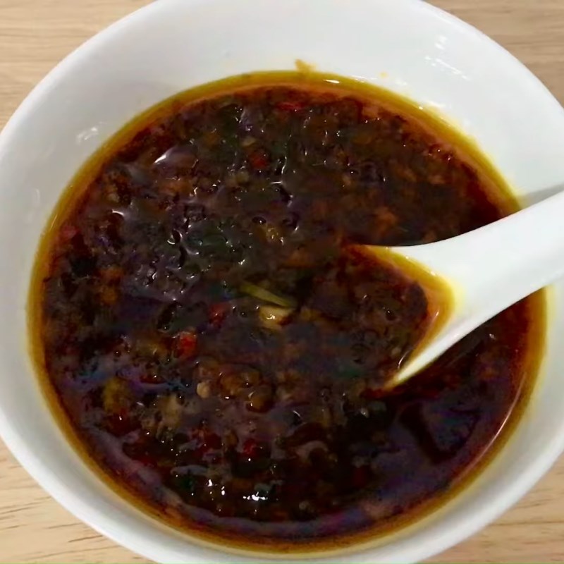 Bước 4 Thành phẩm Nước sốt bò bánh tráng trộn