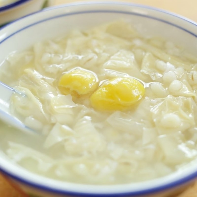 Bước 4 Thành phẩm Chè bo bo bạch quả tàu hủ ky