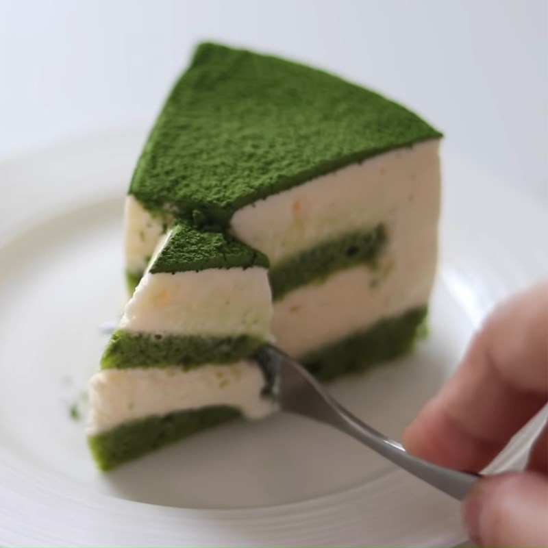 Bước 7 Thành phẩm Tiramisu trà xanh