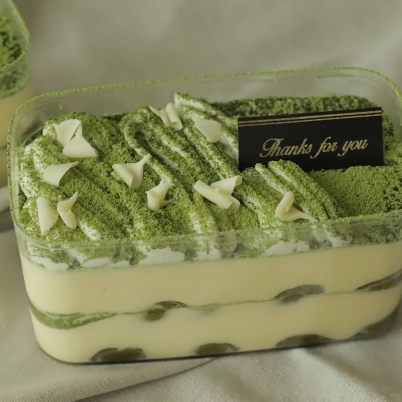 Bước 7 Thành phẩm Tiramisu trà xanh bằng bánh lady fingers