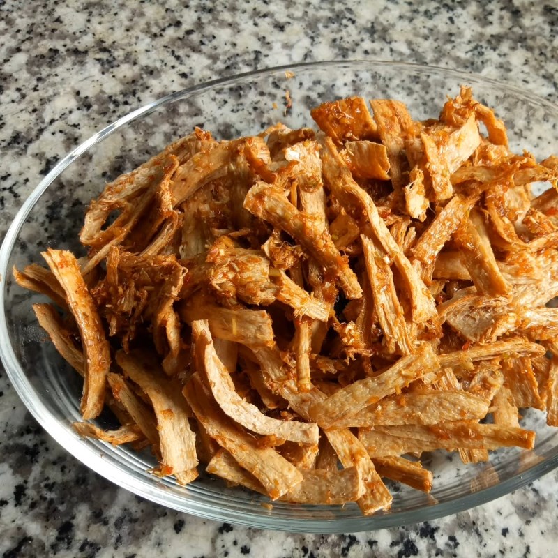 Bước 5 Thành phẩm Sườn non chay chiên sả ớt