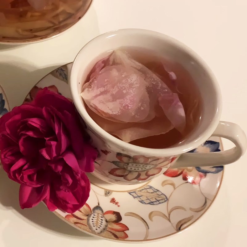 Bước 4 Thành phẩm Trà hoa hồng tươi