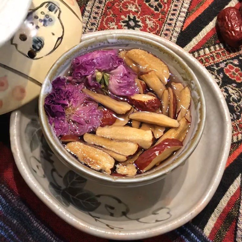 Bước 4 Thành phẩm Trà hoa hồng táo đỏ