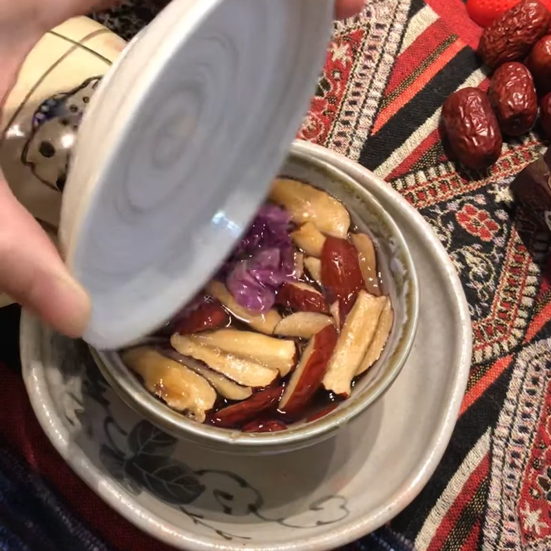 Bước 4 Thành phẩm Trà hoa hồng táo đỏ