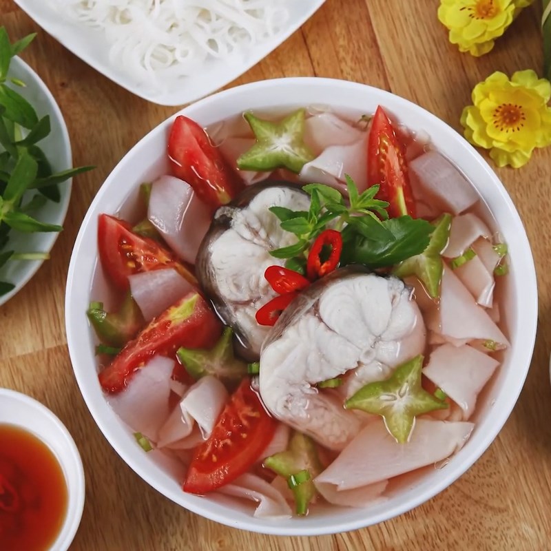 Bước 5 Thành phẩm Canh cá lăng nấu măng chua