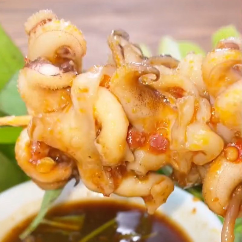 Bước 4 Thành phẩm Mực nướng sa tế (Công thức được chia sẻ từ Tiktok Cách Nấu Ngon cùng Cách Nấu Ngon)