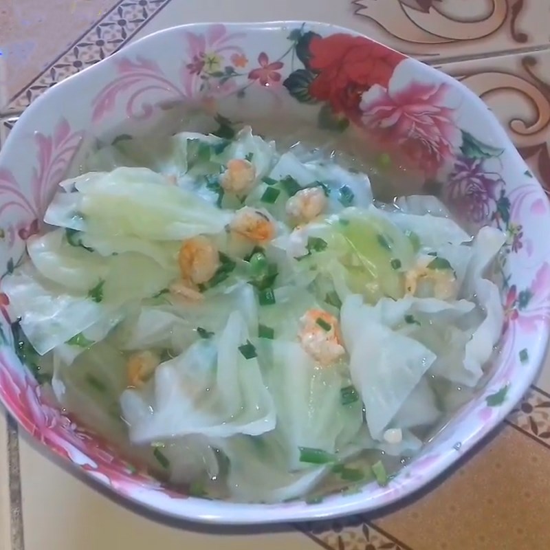 Bước 3 Thành phẩm Canh bắp cải tôm khô