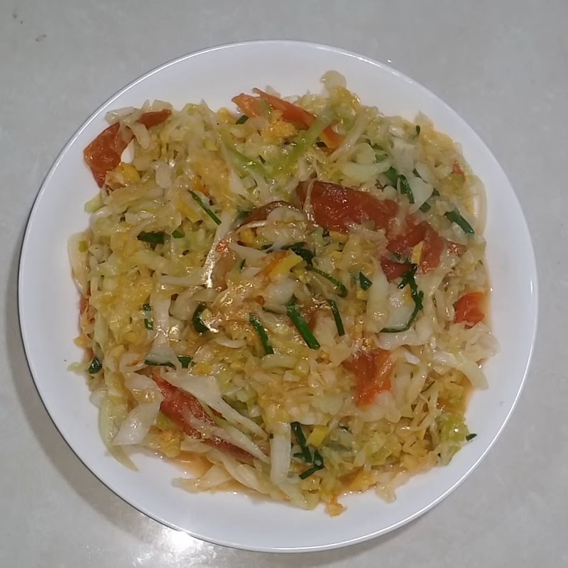 Bước 4 Thành phẩm Bắp cải xào chua ngọt