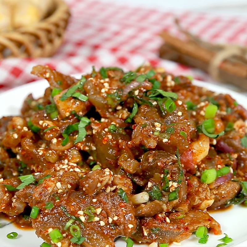 Bước 5 Thành phẩm Gân bò trộn mắm thái