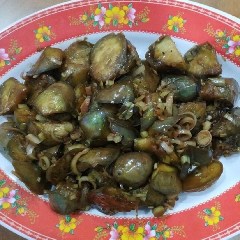 Bước 3 Thành phẩm Cà tím xào sả