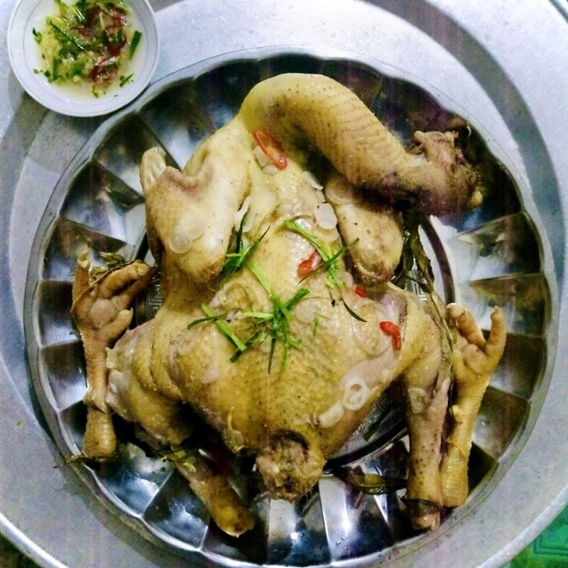 Bước 5 Thành phẩm Gà hấp muối hột