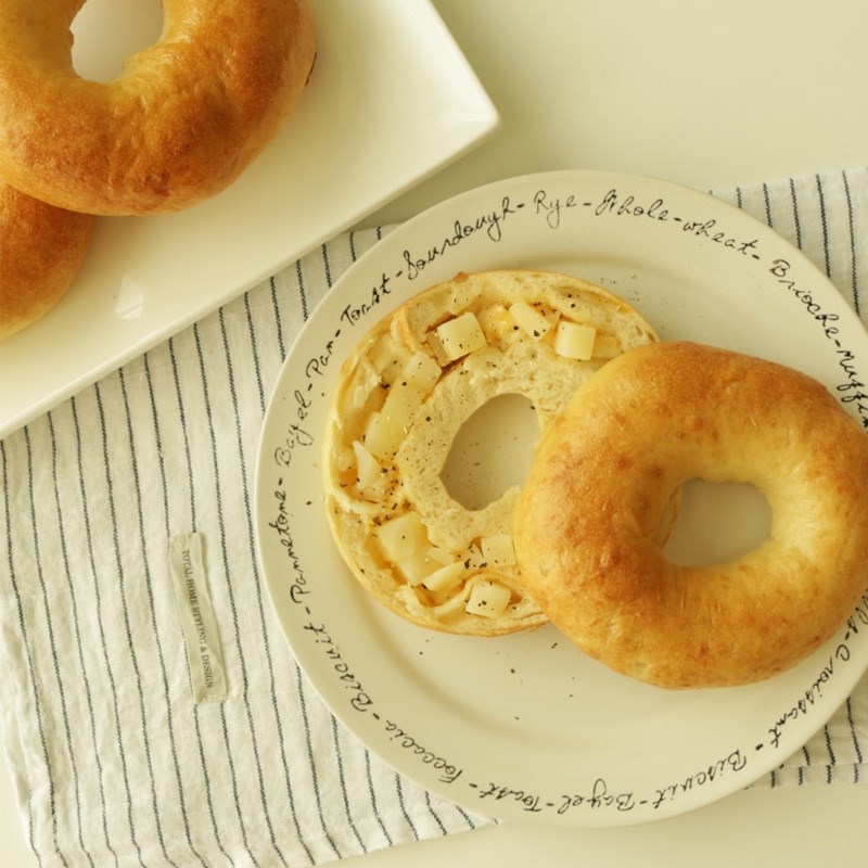 Bước 7 Thành phẩm Bánh mì tròn Bagel nhân khoai tây phô mai