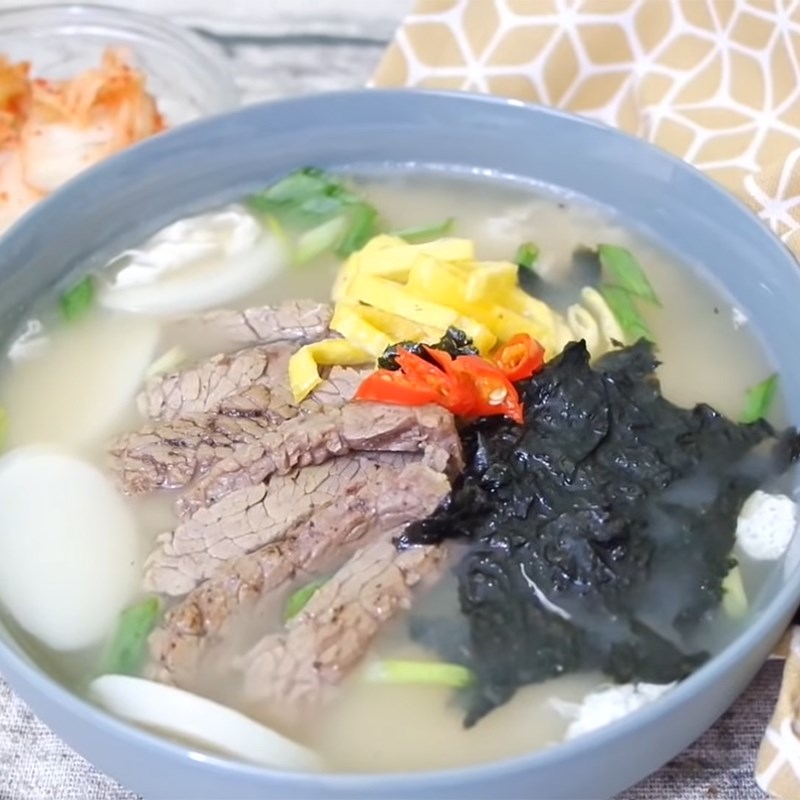 Bước 6 Thành phẩm Canh bánh gạo tteokbokki (tteokguk)