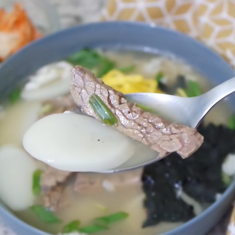 Bước 6 Thành phẩm Canh bánh gạo tteokbokki (tteokguk)