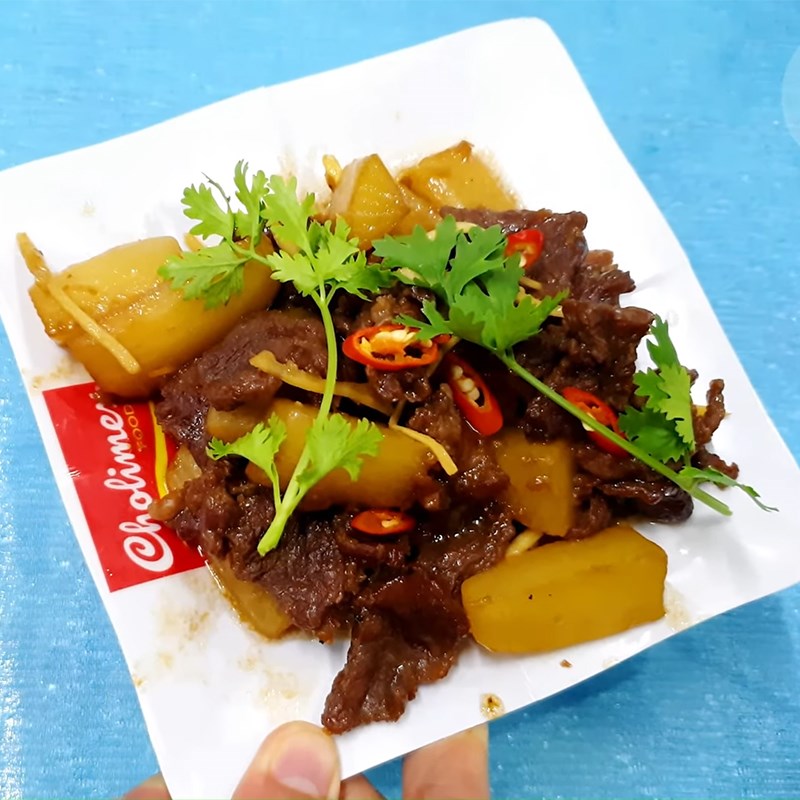 Bước 5 Thành phẩm Thịt bò kho củ cải trắng