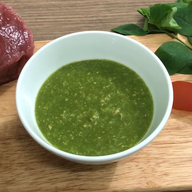 Bước 4 Thành phẩm Cháo thịt bò rau ngót cho bé ăn dặm