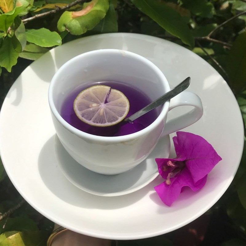 Bước 3 Thành phẩm Trà hoa đậu biếc chanh