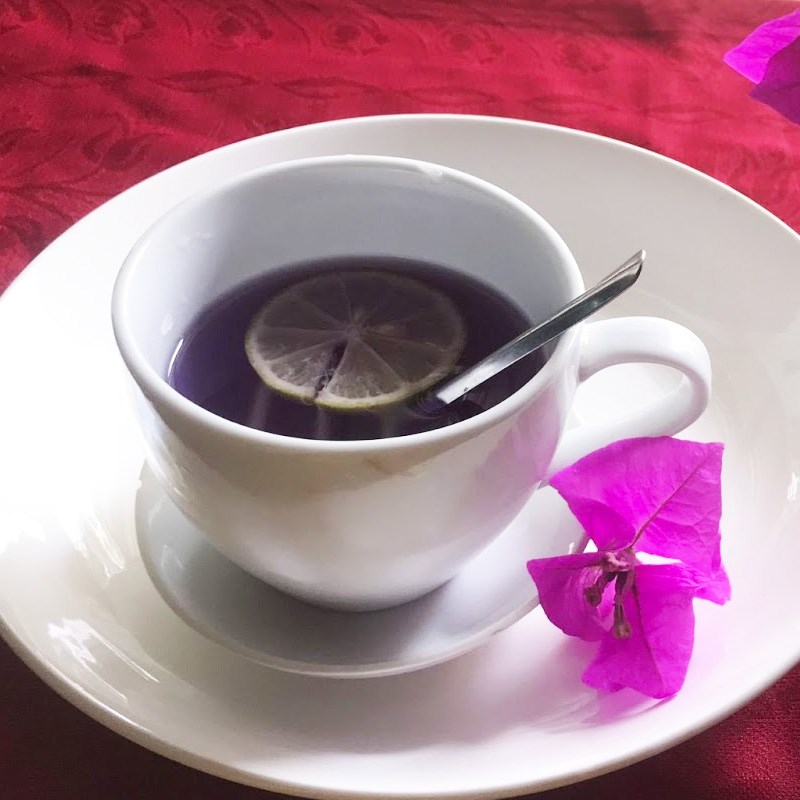 Bước 3 Thành phẩm Trà hoa đậu biếc chanh