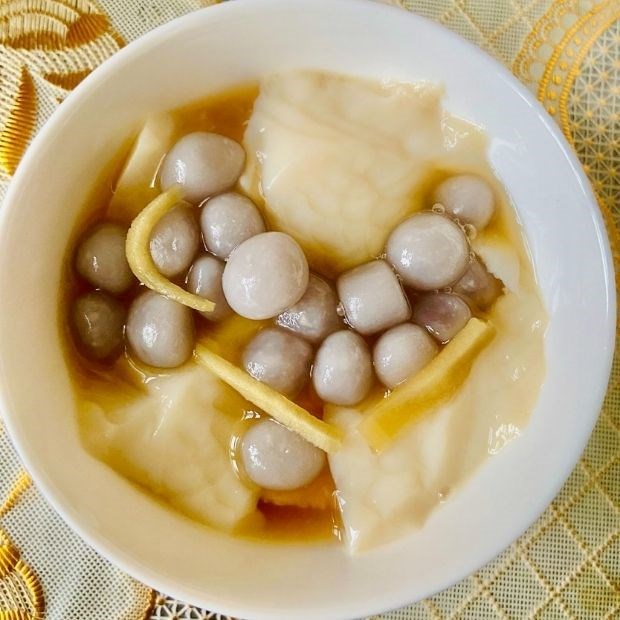 Bước 4 Thành phẩm Tàu hũ trân châu hoa đậu biếc