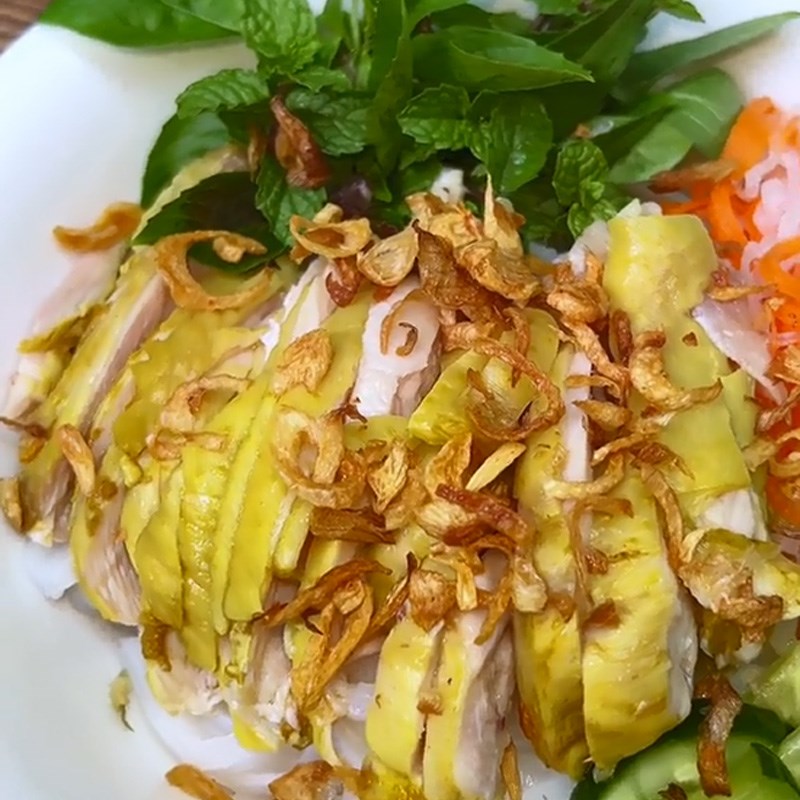 Bước 4 Thành phẩm Phở trộn gà