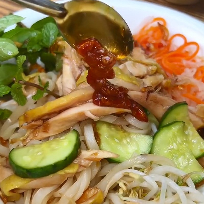 Bước 4 Thành phẩm Phở trộn gà