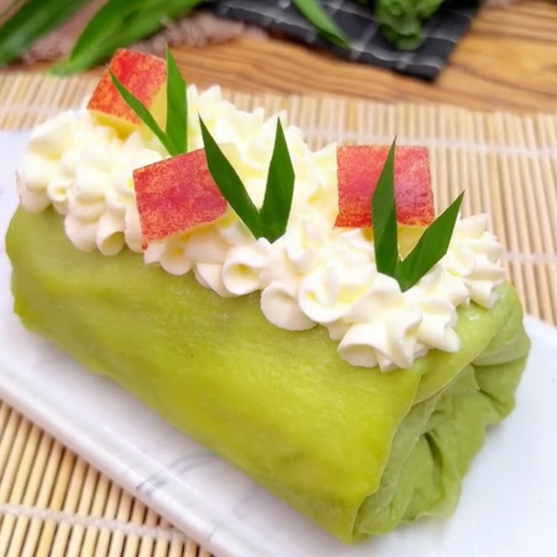 Bước 5 Thành phẩm Bánh crepe cuộn sầu riêng (Công thức từ kênh tiktok Cách Nấu Ngon cùng Cách Nấu Ngon)