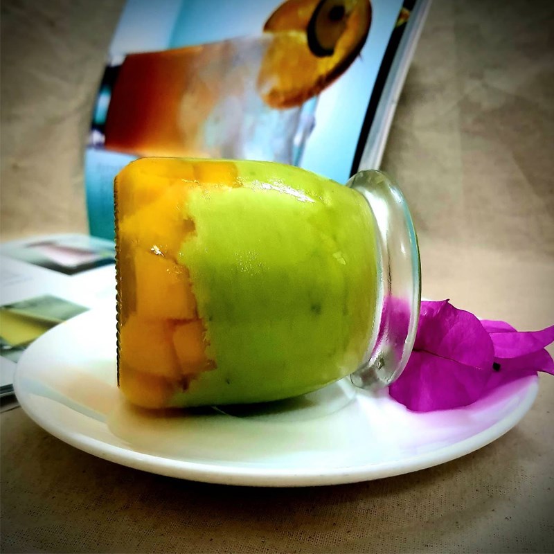 Bước 4 Thành phẩm Panna cotta bơ xoài