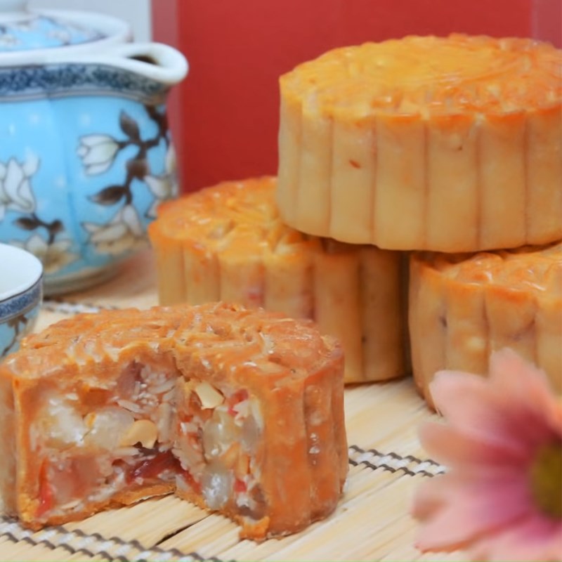 Bước 6 Thành phẩm Bánh trung thu thập cẩm