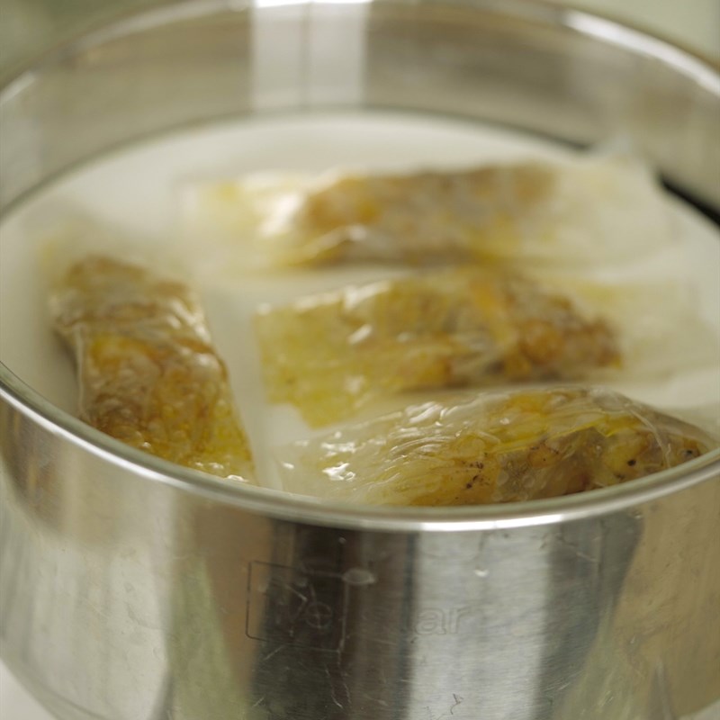 Bước 5 Hấp bánh Bánh bột lọc nhân tôm thịt