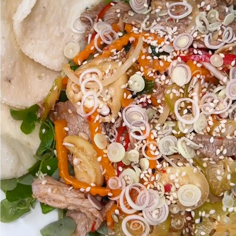 Bước 4 Thành phẩm Gỏi bò bóp thấu (Công thức được chia sẻ từ TikTok Cách Nấu Ngon cùng Cách Nấu Ngon)