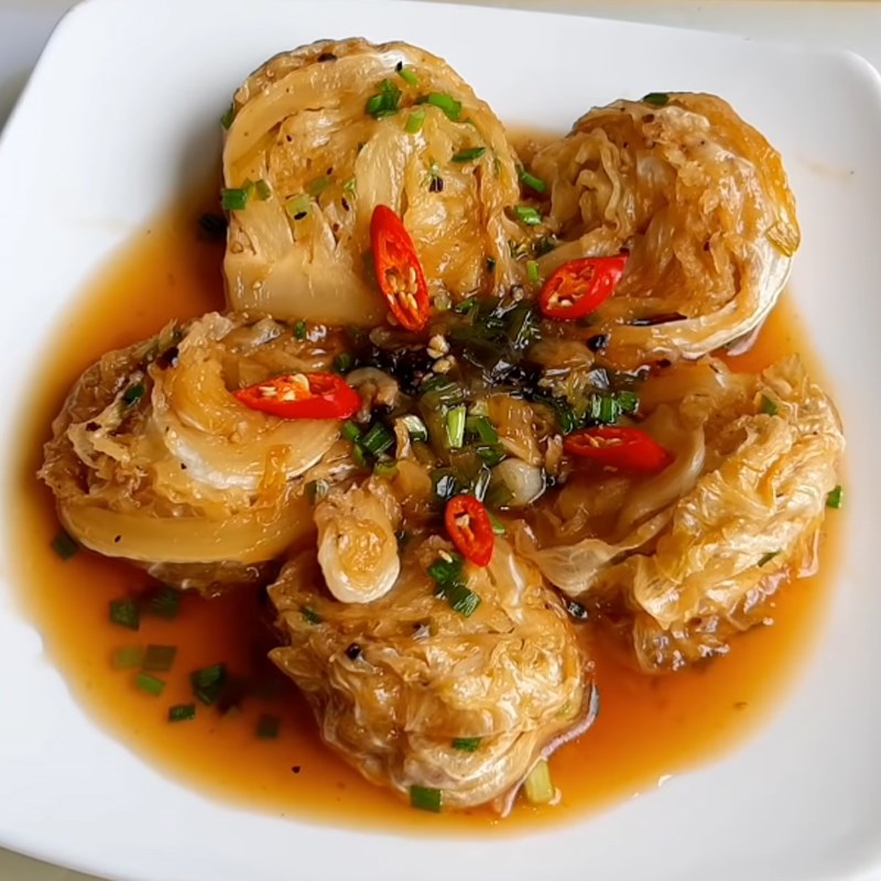 Bước 5 Thành phẩm Bắp cải kho tiêu