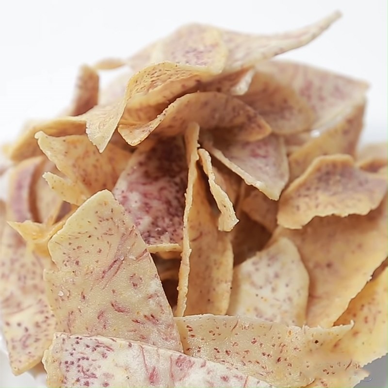Bước 4 Thành phẩm Snack khoai môn chiên giòn