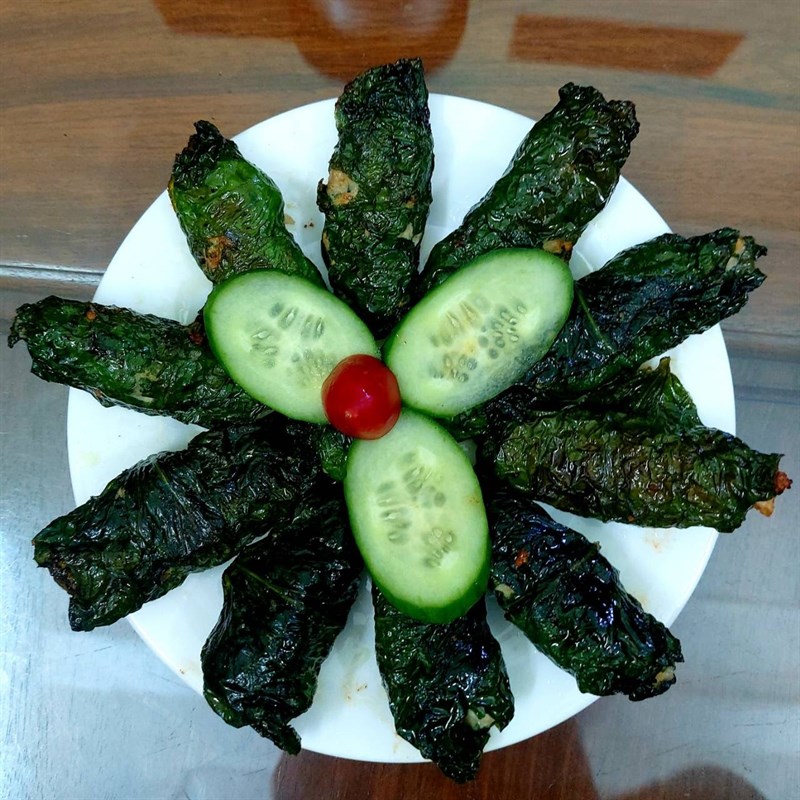 Bước 4 Thành phẩm Chả lá lốt thịt heo