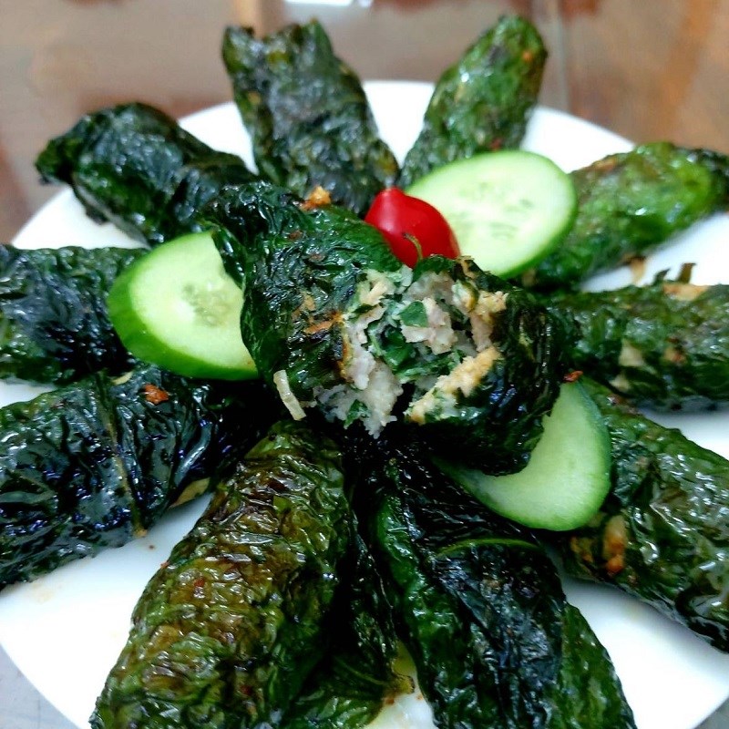 Bước 4 Thành phẩm Chả lá lốt thịt heo