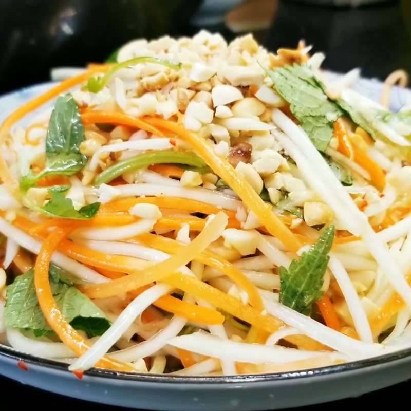 Bước 4 Thành phẩm Nộm đu đủ cà rốt
