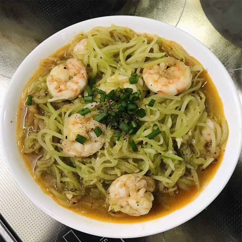 Bước 4 Thành phẩm Su su xào tôm