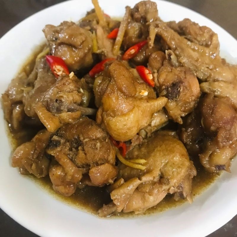 Bước 4 Thành phẩm Cánh gà kho gừng