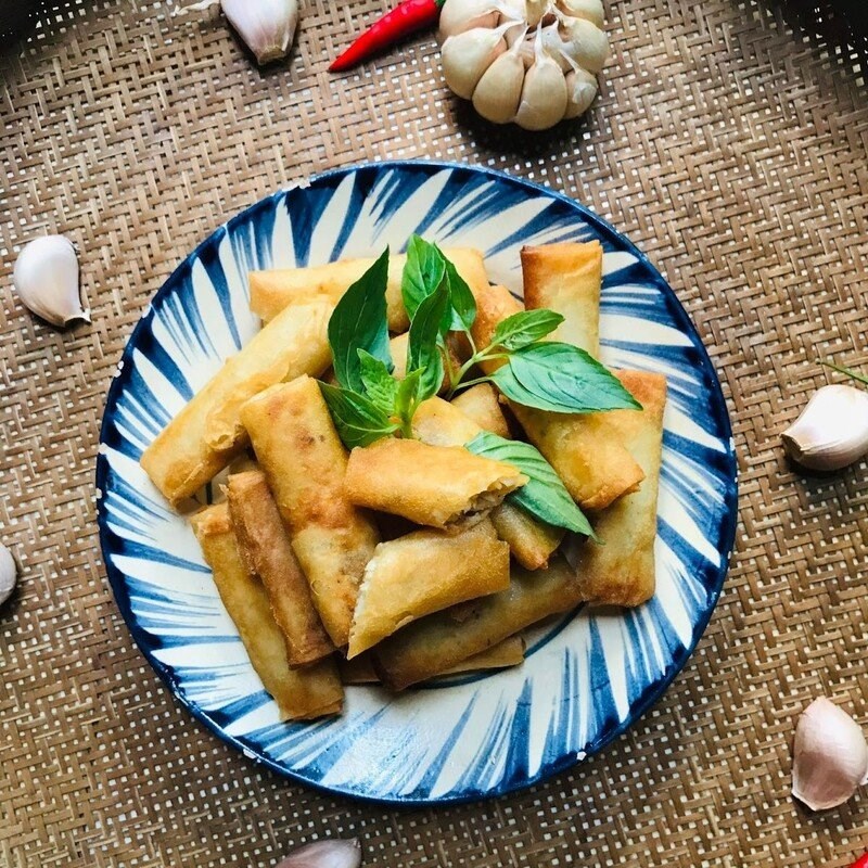 Bước 5 Thành phẩm Chả giò thịt gà với khoai tây