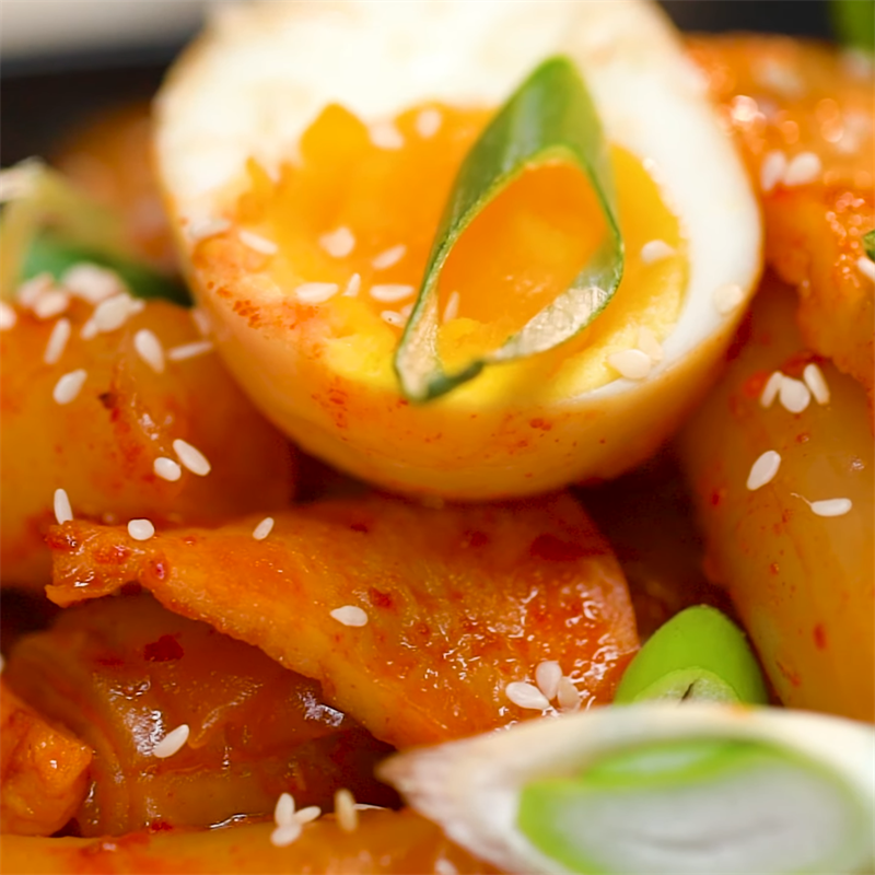 Bước 3 Thành phẩm Tokbokki phô mai bằng bánh tráng - Cách Nấu Ngon