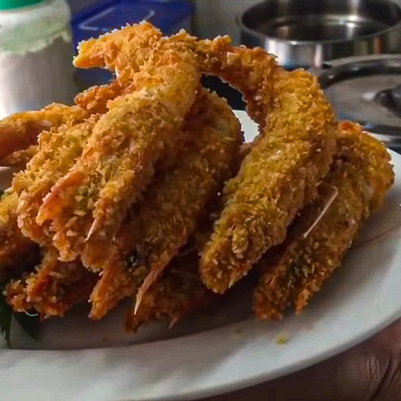 Bước 4 Thành phẩm Tôm chiên xù nguyên vỏ